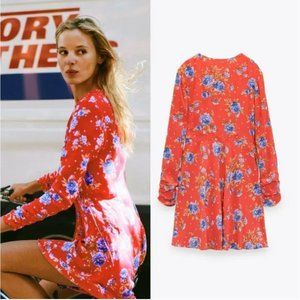 NWT Zara Floral Wrap Dress